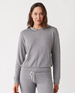 MONROW Supersoft Pullover Hoody DARKHEATHER Discount